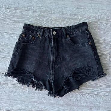 рваные: Шорты, Стандартные, Джинс, Лето, S, XS — 2