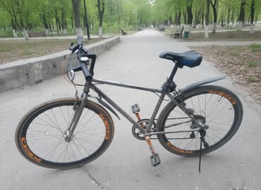 реставрация кожаного сиденья велосипеда: Городской велосипед на 28" колесах - Легкая стальная рама — 1