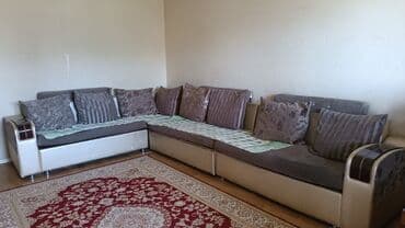 удобный диван: Угловой диван, C подушками, Трёхместный и более — 1