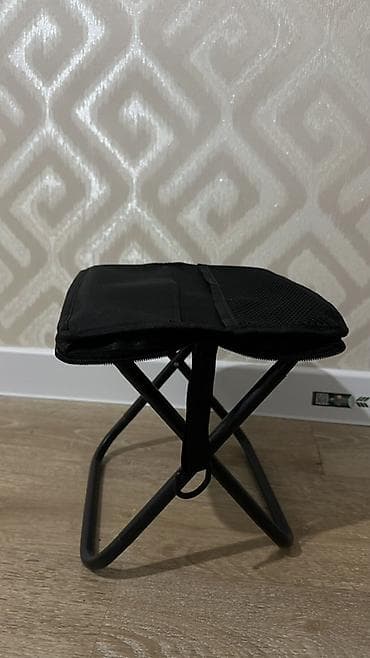 в поход: Походный складной стул, Новый, Другой материал, цвет - Черный — 3