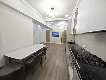 Кыймылсыз мүлк: 3 бөлмө, 75 м², Туңгуч мкр Элитка, 10 кабат, Дизайнердик оңдоо — 1