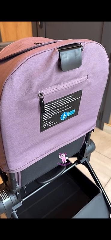 самокат дет: Коляска, Другой бренд, цвет - Фиолетовый, Новый — 7