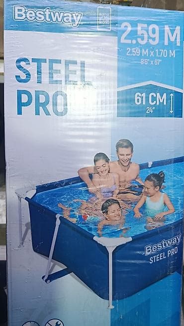 Каркасный бассейн Bestway Steel Pro. - Размеры: 2,59 × 1,70 м -