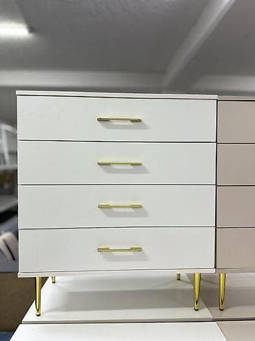 Комоды для одежды: Комод для одежды, Новый, Без зеркала, ЛДСП, цвет - Белый, Серый, Бежевый, Бесплатная доставка — 5