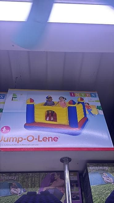 батуты надувной: Надувной батут Intex Jump-O-Lene для детей - Бренд: Intex - Серия — 1