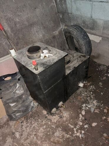 железная бочка: Твердотопливная печь-котел (металлическая) - Конструкция из — 1