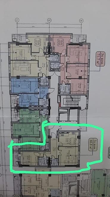 2 комнаты, 66 м², Технопарк Элитка, 11 этаж, ПСО (под самоотделку)
