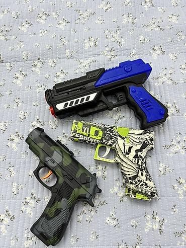 пистолет для трансбоя: Игрушечные пистолеты и бластер (набор из 3 предметов) - 1 х — 1