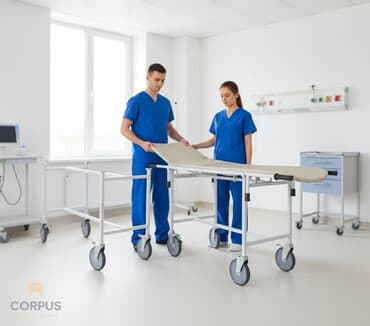 Каталка со съемными носилками Медицинская мебель Производство at lalafo.kg Каталка со съемными носилками Медицинская мебель Производство