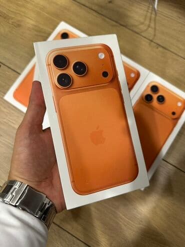 мобильные телефоны айфоны: IPhone 17 Pro, Новый, 256 ГБ, Оранжевый, Коробка, Кабель, 100 % — 2