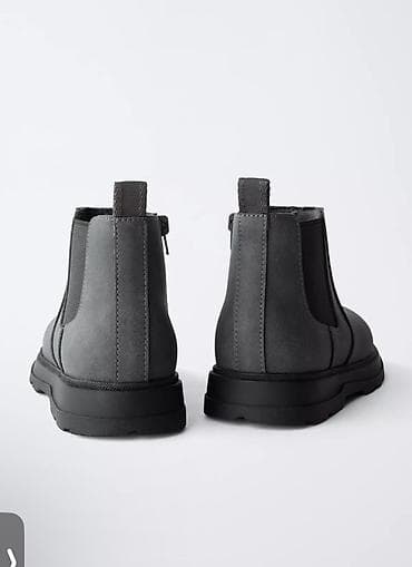 мужские челси: Детские ботинки-челси, серые Zara с официального сайта - — 3