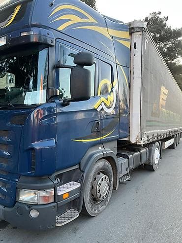 тракторный прицепы: Тягач, Scania, Тентованный — 2