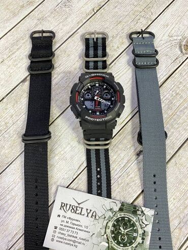 кожаный ремешок для часов: Матерчатый ремешок для часов G-SHOCK GA-100, GA-110, GA-120 Мы — 2