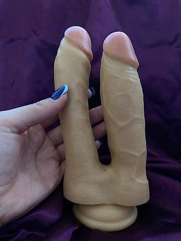 Фаллоимитатор двойной, анально-вагинальный, двухголовый, двойное