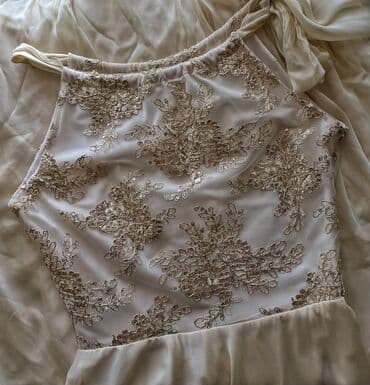 вечерний костюм: Вечернее платье, А-силуэт, Длинная модель, Без рукавов, XS, S — 2