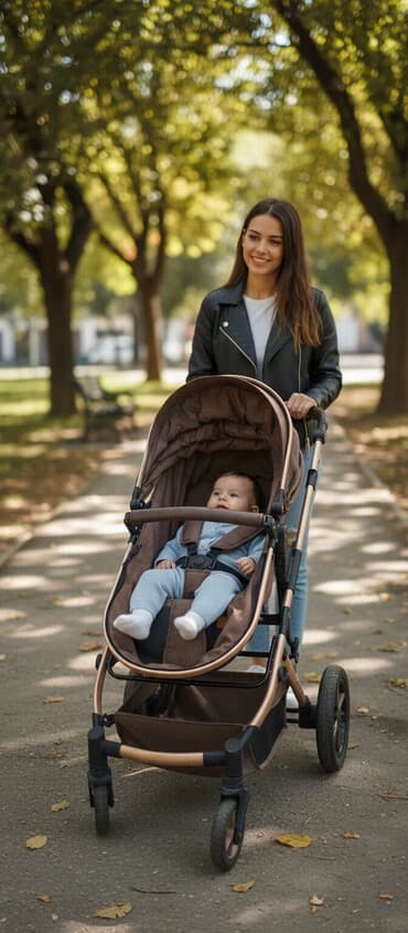 кара балта коляска: Коляска, цвет - Коричневый — 2