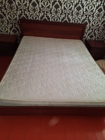 буржуйка для дома: Двуспальная кровать. Только кровать.Состояние как новое — 1