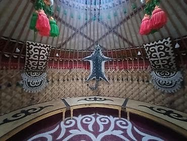 юрта кыргызов: Юрта казахская/кыргызская сборная с полным традиционным оформлением — 8