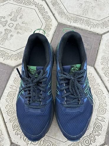 костюм 90 х мужской: Мужские кроссовки, 41.5, Asics, Б/у, цвет - Синий, Самовывоз — 2