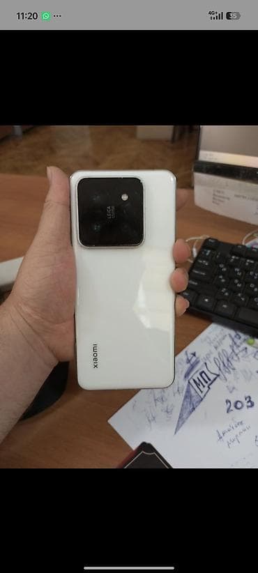 14: Xiaomi, 14 Pro, Б/у, цвет - Белый — 1