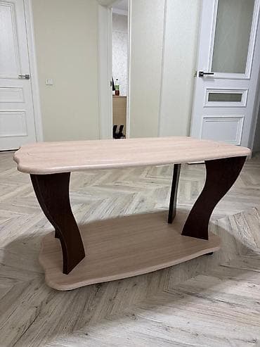 столик кофейный кд: Журнальный стол, Овальная, С колесиками — 1