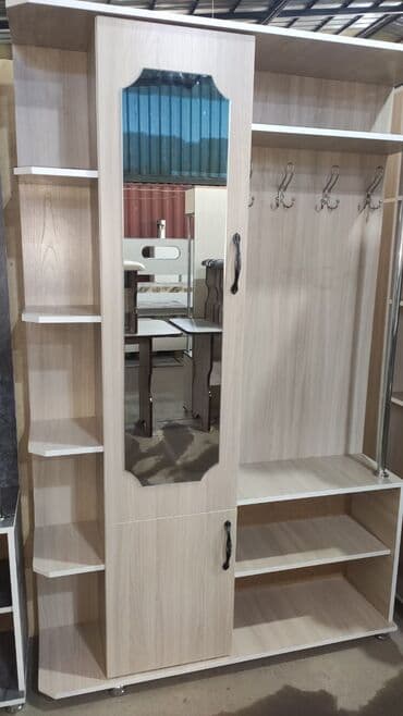 пуфик для прихожей: Кире бериш үчүн гарнитур, Жаңы, Шкаф, Күзгү, Илгич, Акылуу жеткирүү, Акысыз жеткирүү — 9