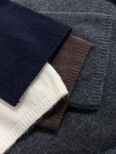 шерстяные кофты женские больших размеров: Кофта, Оверсайз, Зима, M — 4