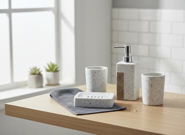 Наборы аксессуаров для ванной (4 предмета в комплекте) Состав каждого