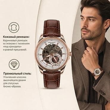 leopard 5: Мужские наручные часы Patek Philippe Genève - Тип: механические — 2