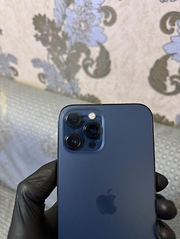 айфон 12pro: IPhone 12 Pro Max цвет Pacific Blue -Фейс не работает АКБ 87/память — 2