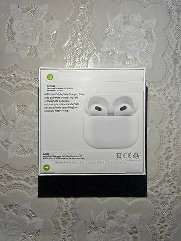 17 pro maks: Беспроводные вкладыши наушники, Apple, AirPods 4, Новый — 2