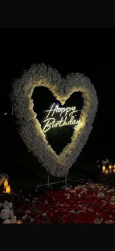 Неоновые вывески и декор для мероприятий - Индивидуальные световые