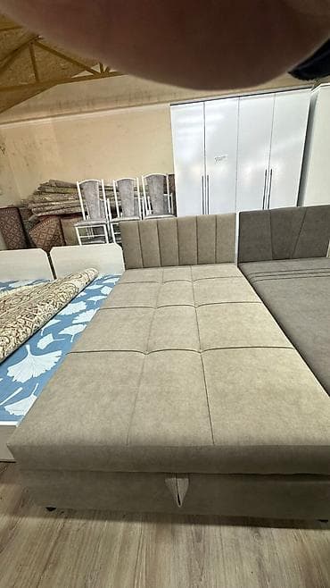 Односпальные кровати: Двухспальная кровать-тахта с мягким изголовьем - Тип: мягкая — 1