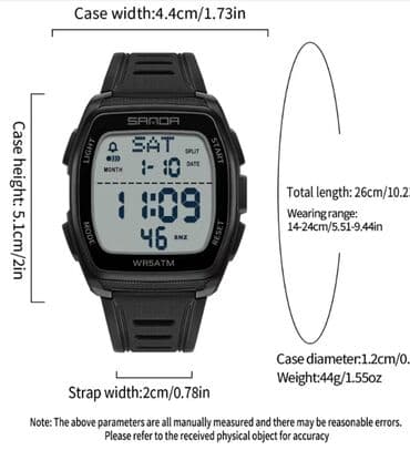 samsung galaxy a52s: Sanda электр.часы функции : часы, минуты, секунды,будильник — 3