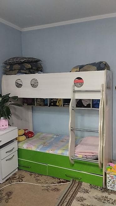 детская кровать стол: Двухъярусная детская кровать, ЛДСП — 2