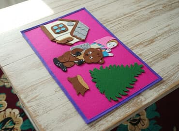 чип для животных: Набор развивающих настенных планшетов из фетра для дошкольников — 1