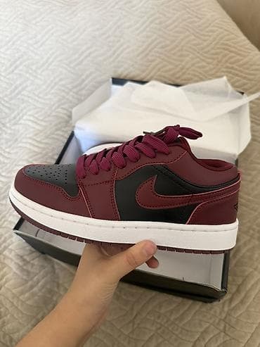 Жеке буюмдар: Продам Air Jordan 1 Low (бордовые с черным), 37 размер Абсолютно новые — 3