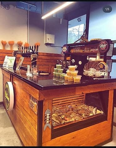 барная столешница: Барный стол, стойка, Дерево — 1