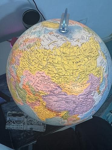 атлас география: Глобус с подсветкой на подставке - Настольный глобус — 2