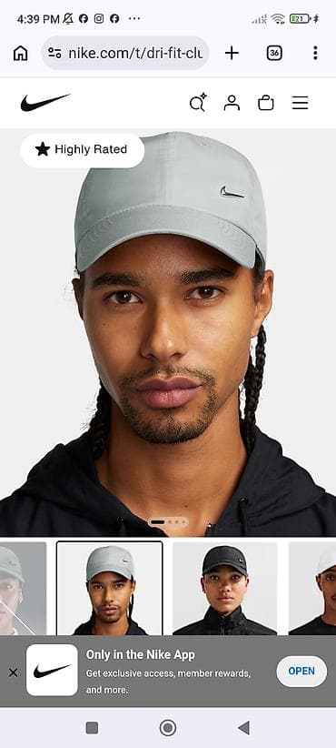 tech flece: Головные уборы, Nike, Новый, цвет - Серый, Самовывоз — 2