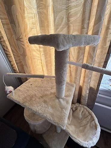 Палатки и домики: Многоуровневый игровой комплекс для кошек с когтеточками НОП НОВЫЙ Не — 2