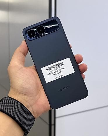 Infinix Smart 8 Plus, Б/у, 128 ГБ, цвет - Черный, В рассрочку, 2 SIM