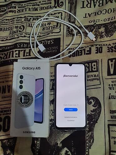 samsung galaxy a90: Samsung Galaxy A15, Новый, 128 ГБ, цвет - Белый, 2 SIM — 5