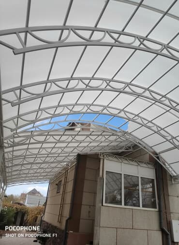 прикроватные тумбочки интернет магазин: Навес, Арочный, Металл, Поликарбонат — 2