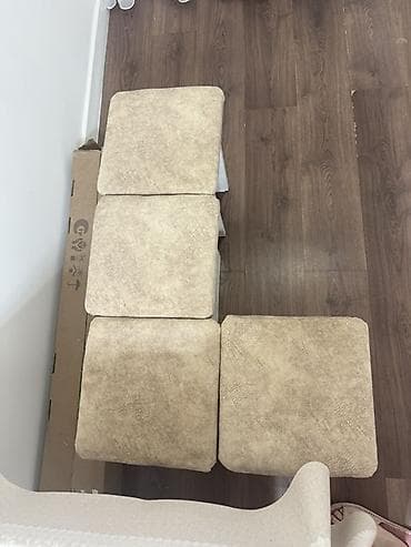 детские двухъярусные кровати со столом: Кухонный стол и стул, цвет - Бежевый — 1