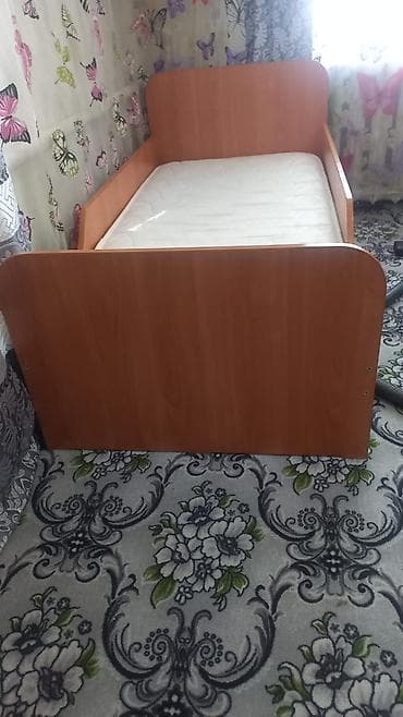 односпальный кровать: Односпальная детская кровать с бортиками + матрас - Каркас из ЛДСП в — 4