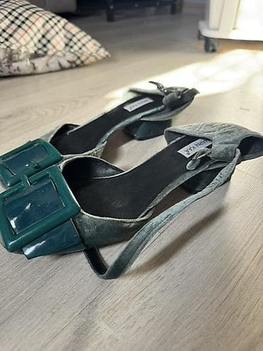shoe rack: Лоферы, 36, 40, Zara, Б/у, цвет - Черный — 4
