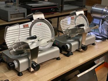 ножы для мясо: Слайсер Cлайсер электрический наклонный для резки гастрономических — 3