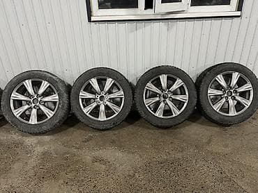 Колеса в сборе 225 / 55 / R 17, Зимняя шипованная, Б/у, Комплект, Легковые, Литые, отверстий - 5 at lalafo.kg Колеса в сборе 225 / 55 / R 17, Зимняя шипованная, Б/у, Комплект, Легковые, Литые, отверстий - 5