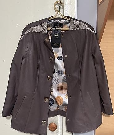 amber elixir: Кожаная куртка, Классическая модель, Натуральная кожа, Приталенная модель, XL — 4